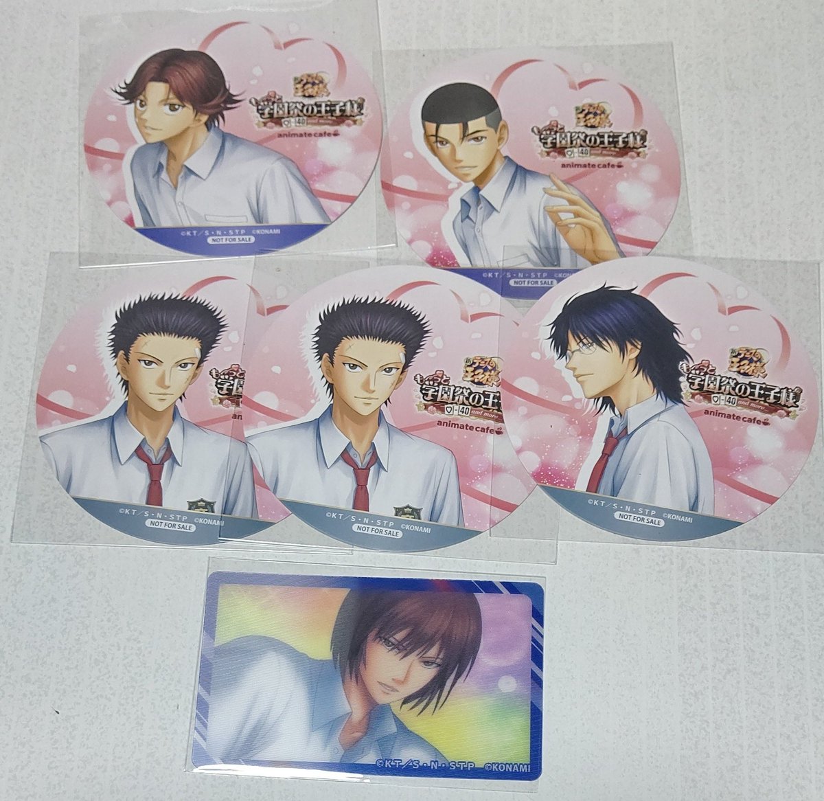 unimal2's tweet photo. [交換]
新テニスの王子様 テニプリ アニカフェ 

求⇒同種 リョーマ  跡部
レンチキュラーは定価＋送料での譲渡も可

譲⇒画像参照
菊丸 大石 不二
宍戸 忍足

郵送、手渡し(固定リプ欄参照)

#ととな取引 https://t.co/TKseEsLK2s
