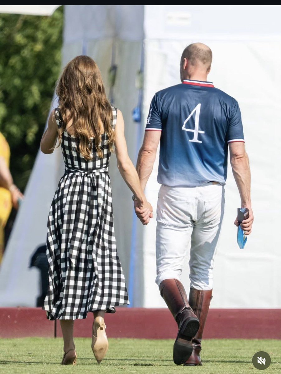 unreMARKLEble's tweet photo. 23 years and still in love. #WilliamandCatherine today at a charity polo match. The #PrinceandPrincessofWales are just such a lovely couple and it’s so nice to see #PrinceWilliam break the cycle and have the life with Catherine he wanted. #PrincessCatherine https://t.co/WAGQpnoVeR