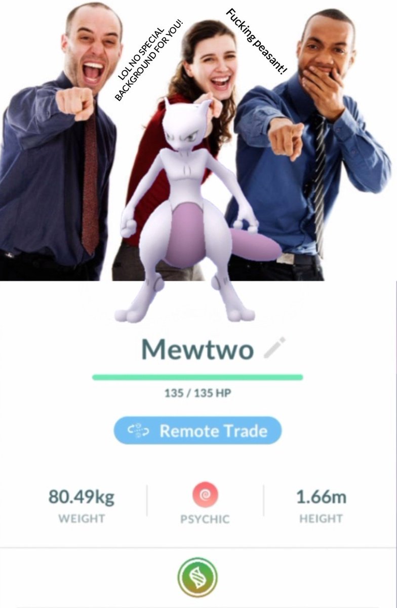 RaspberryWeiner's tweet photo. This is how I feel everytime I catch a Mewtwo now.. 😒
#PokémonGO https://t.co/i3rdTQZiUa