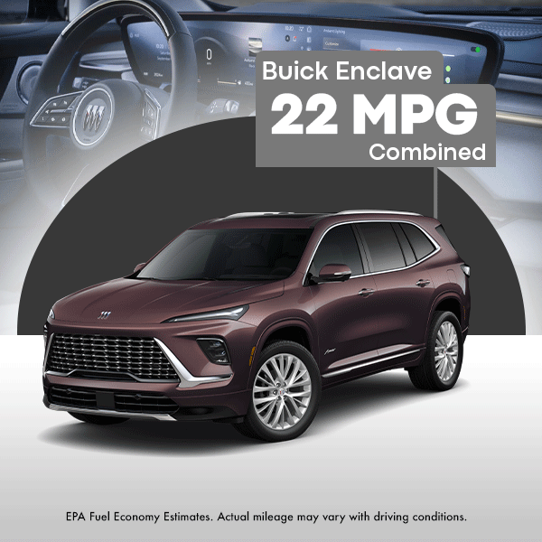 FredAndersonGM's tweet photo. The Buick Enclave delivers the space you need with the premium features you want, all while offering up to 22 MPG combined.

Come experience it for yourself! ✨

#FredAnderson #BuickEnclave #MPG https://t.co/JHYZw1xdLn