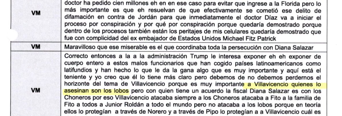 TamiaVillavice1's tweet photo. 🫢🐺 #RonnyAleaga delató a #LosLobos. Este extracto de las grabaciones al buró de la #RC demuestra que hasta a su “gente de confianza” le inventan historias contradictorias, una tomada de pelo a la inteligencia de sus propios “compañeritos”. Antes de ser asesinado, #FernandoVillavicencio denunciaba incansablemente los vínculos de Norero —capo del narco— con Xavier Jordán, Ronny Aleaga y el correísmo. Pero lo más revelador es otra cosa: estas grabaciones exponen que Aleaga, el asambleísta de las bandas, no tiene lealtad. Frente al buró, terminó delatando a #LosLobos, quienes según las evidencias del #CasoMagnicidioFV eran sus colaboradores y protegidos.