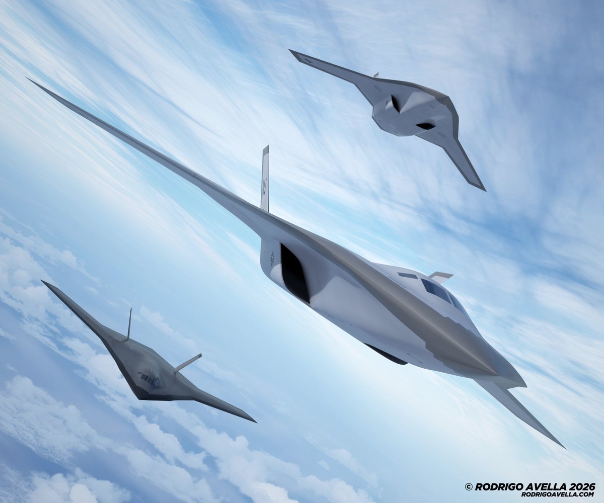 rodrigoavella's tweet photo. Heavy supersonic bomber concept
#B21 #B2 #raider #spirit #B1 #sixthgenerationfighter #fx #faxx #ngad #conceptaircraft #usa #aviation #airforce #usaf #navy #fighter #fighterjet #jet #jetfighter #supersonic #stealth #concept #sixthgeneration #uav #ucav #drone #F47 #Boeing https://t.co/nerhtOJP9F