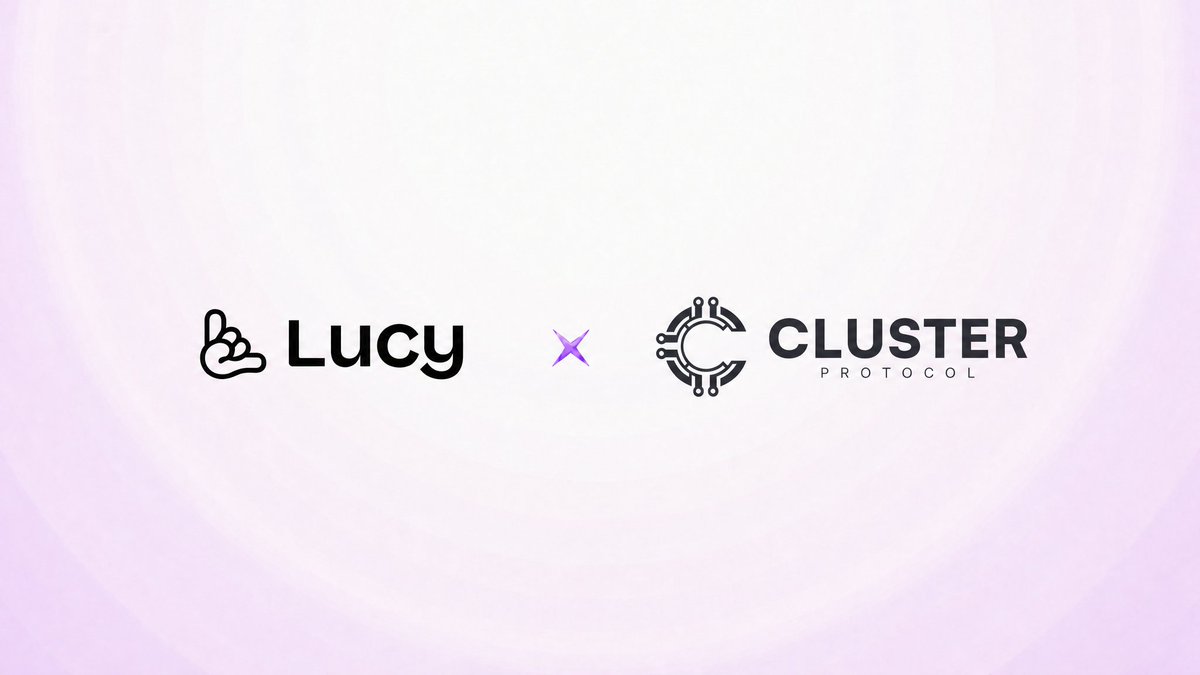 LucyOSAI's tweet photo. The future of the Agent Economy requires more than static apps, it demands a seamless execution layer.

We are thrilled to partner with @ClusterProtocol, an Orchestration layer and open infra of private AI for autonomous workflows on Base. Together, we are bridging @LucyOSAI positioning as the Crypto Agentic Operating System with Cluster's robust compute, confidential payment frameworks , and developer ecosystems.

From specialized Agent Skills on Lucy Skill Hub to secure, privacy-preserving Agent-to-Agent interactions powered by Cluster, this partnership lays the absolute foundation for the autonomous intelligence era.

The standardization of the Agent stack starts here