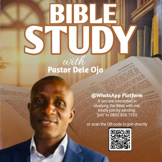 OladeleOjerind1's tweet photo. Let us study the Bible together https://t.co/vSPWMlxQ0z