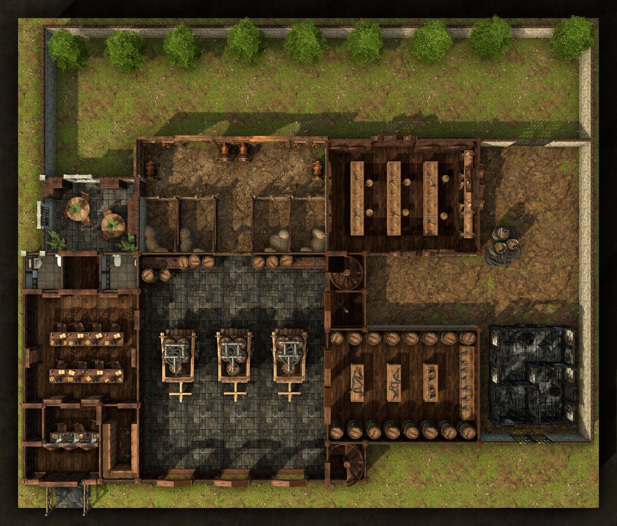 QuillOfDamocles's tweet photo. Happy Friday #ttrpgcommunity!
It's here! The FIREHOUSE, where all the firemen go between saving the day and making the girls swoon! The FULL PACK comes with a bonus level!
R20: https://t.co/UuE5Lrnvhr
DTRPG: https://t.co/1ktTmAWjkq
#dnd #dndmap #battlemap #ttrpg https://t.co/IFxeT2imqV