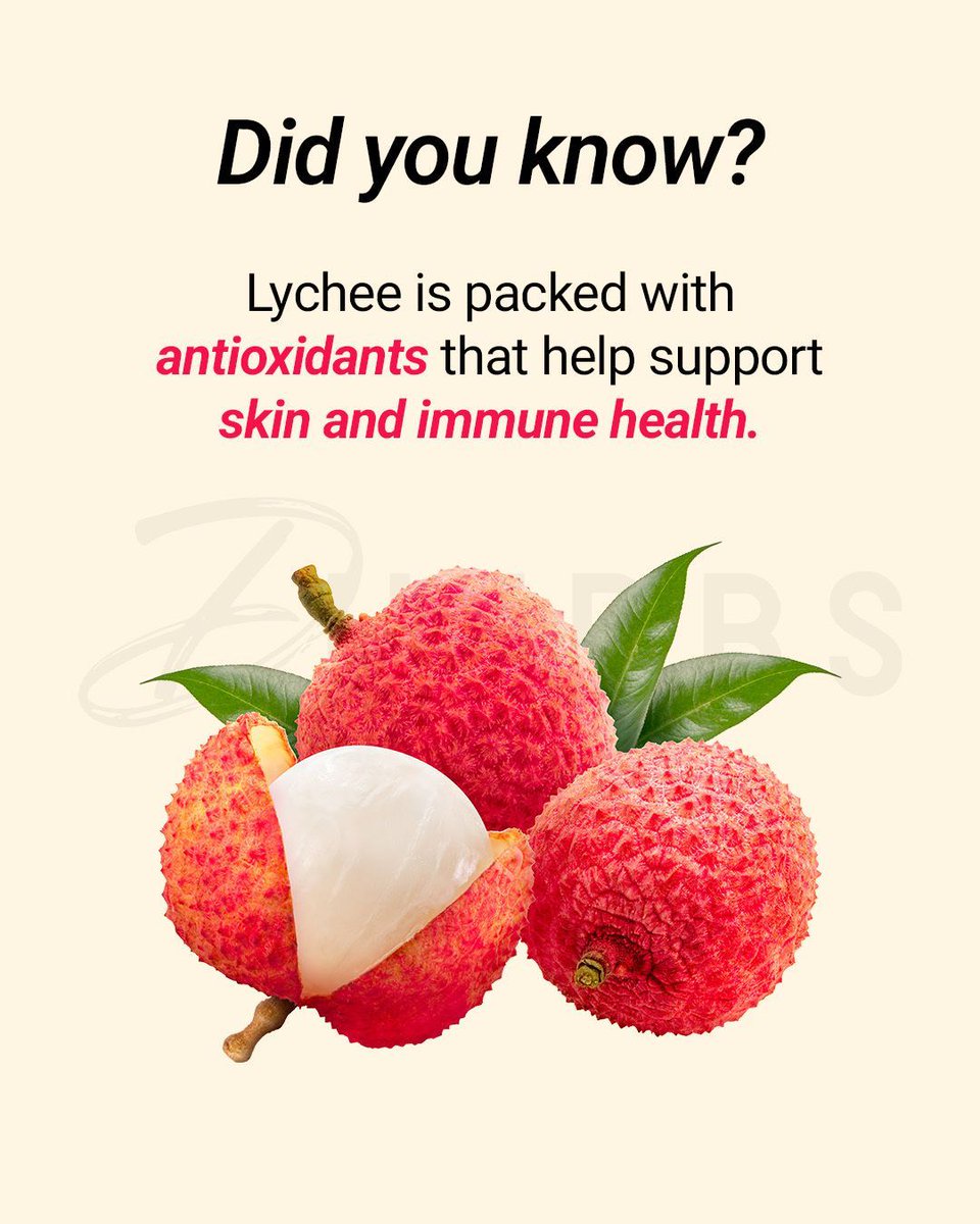 dherbs's tweet photo. Don't underestimate this tiny tropical gem! Lychee has been treasured for centuries — and for good reason. 🌿

✨ Boosts immunity with Vitamin C
✨ Fights aging with powerful antioxidants
✨ Supports heart health &amp; circulation
✨ Naturally hydrating for glowing skin 💧 https://t.co/FpH2RmAdsi
