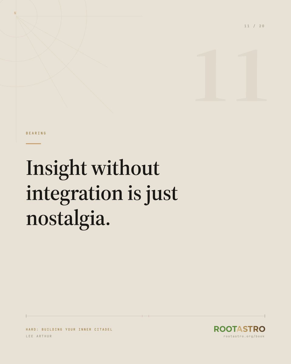 leearthuruk's tweet photo. "Insight without integration is just nostalgia."

Free chapters of HARD: https://t.co/Bs1tgoIkto #Leadership #BookHARD https://t.co/XaX3INr2Pw
