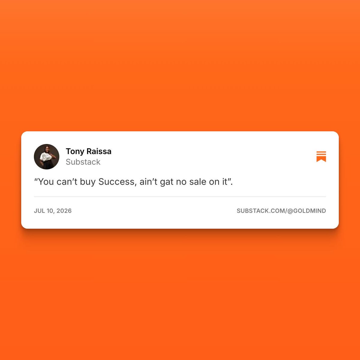MssTonyTems's tweet photo. “You can’t buy Success, ain’t gat no sale on it”. https://t.co/De0sA1y31J