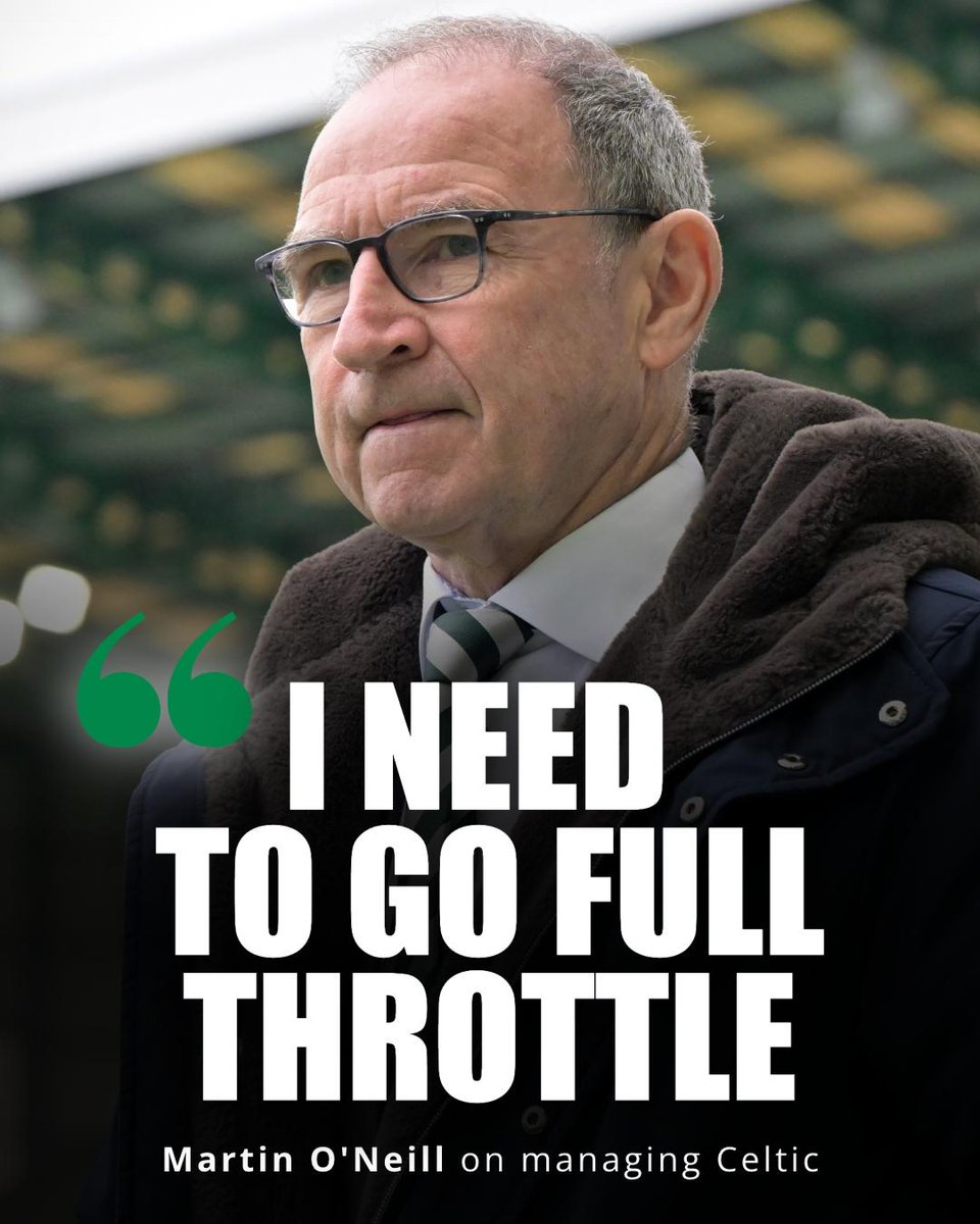 celticway1888's tweet photo. 👊 Martin O'Neill is going 'full throttle' with Celtic this season.

He has opened up on his decision to become the club's permanent manager, explaining who he sought advice from and the key factors that swayed his thinking. ⤵️

🔗 https://t.co/QCDKzEM16K https://t.co/tkgeafoh6q