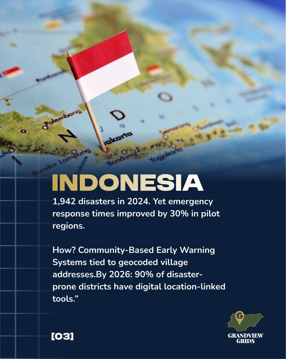 GrandviewGrids's tweet photo. Nigeria is not the first country to struggle with disaster response. Here's what India, Rwanda, Indonesia, and Brazil did — and why it worked. Swipe through.  | Follow @GrandviewGrids https://t.co/1tR4yj65g2