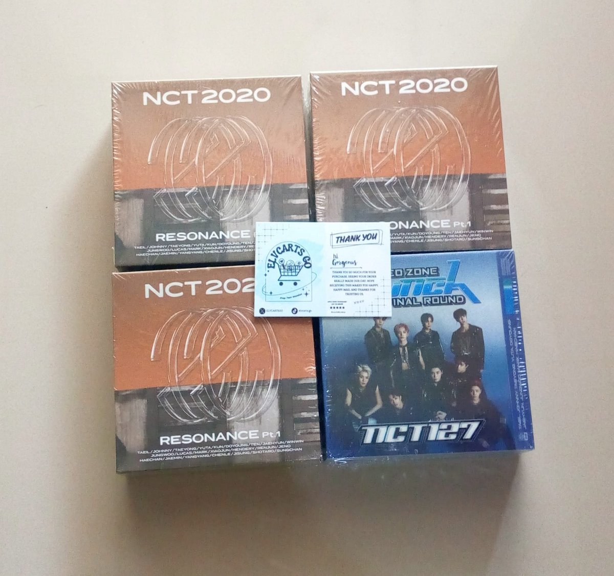ELVCARTSGO's tweet photo. ✿ NCT Resonance pt.1 Future - Photobook ver (2) (200k)

✿ NCT Resonance pt.1 Future - Kihno ver (3) (75k)

✿ NCT 127 Neo Zone The Final Round - Kihno ver (1) (75k) https://t.co/L7PchHKWFM
