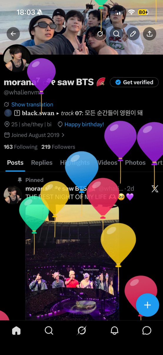 whalienvmn's tweet photo. another year around the sun https://t.co/t40QAo43ys