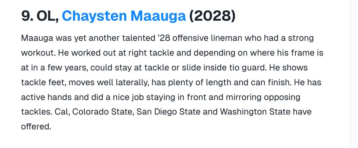 MaaugaC's tweet photo. Thank you @GregBiggins @BlairAngulo @BrandonHuffman  for the write ups!! #AG2G @CoachKipp_BK @ShawKarter @J2theGross @CoachAtuaia @GarinJustice @jakelangi  @CoachTuitele @CoachOmura    @Coach_Seumalo @CoachB53 @TyYoshida7 @wilsonzelch https://t.co/sVA0AMuAXR