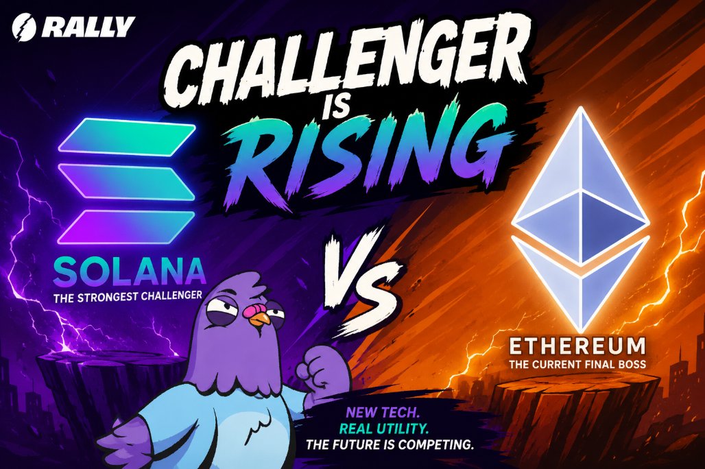ivyhas1's tweet photo. One thing I've learned in crypto is that today's leader keeps looking over its shoulder. The most interesting stories come from the challengers.

My pick is Solana as the strongest challenger to Ethereum.

What it's exploiting is simple. It focuses on fast execution, lower transaction costs, and a smoother user experience, making it easier for consumer apps and high-activity use cases to grow. That momentum has attracted builders, users, and new communities that value accessibility alongside performance.

To actually take the throne, Solana would need to sustain that growth while proving long-term resilience and expanding institutional confidence. That's the hurdle I'm watching most closely. @RallyOnChain