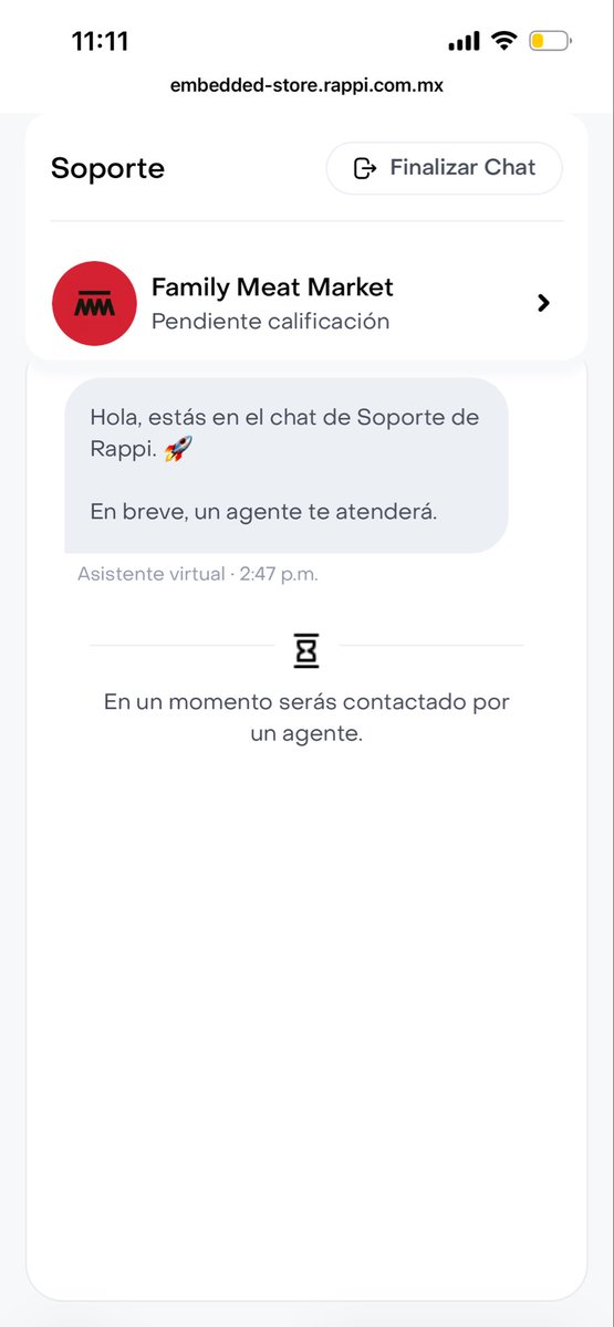 mk2in0r's tweet photo. @RappiMexico qué onda con el servicio de ayuda dentro de la app de Amazon? Tengo 4 días esperando a que “se conecte un agente” y nada @Profeco https://t.co/jfty2XJw36