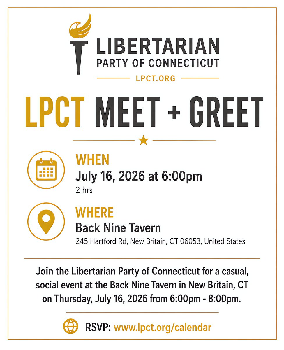 Libertarian Party of Connecticut tweet media