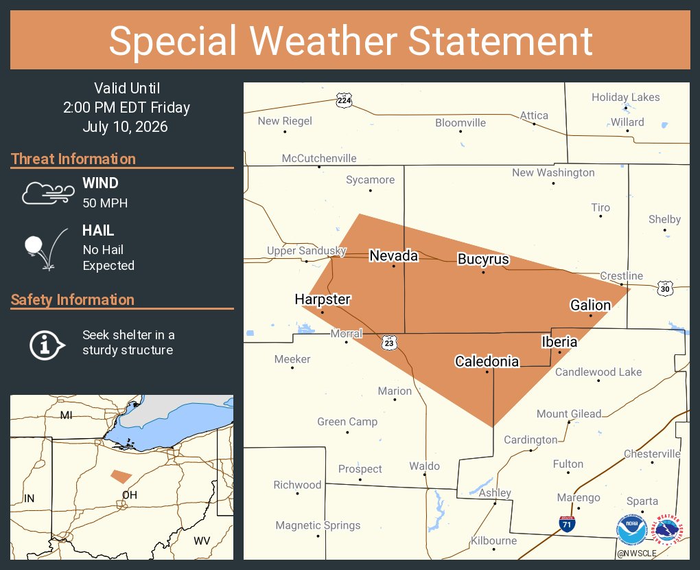 NWS Cleveland tweet media
