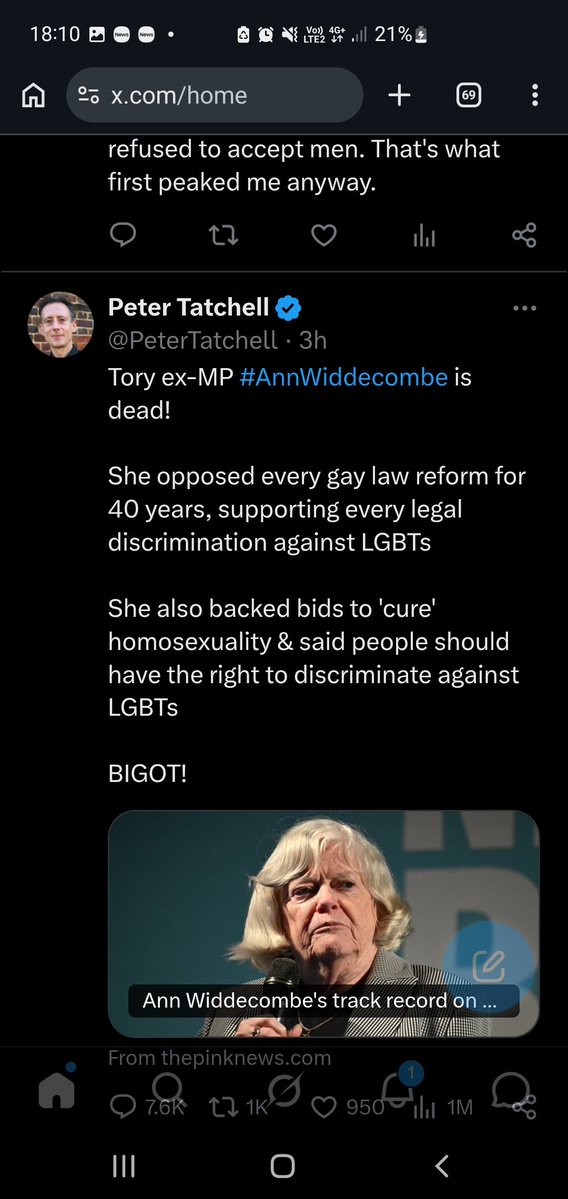 ShortcakeFruit's tweet photo. @PeterTatchell Don't worry, I took a screenshot of your now deleted post so everyone can see how innocent it was. https://t.co/tDqHweyRmG