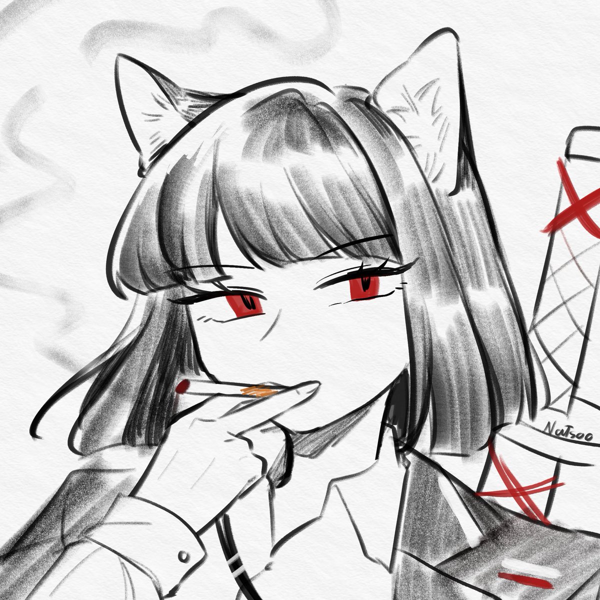 nnnnnnnnn_atsoo's tweet photo. catshu doodle https://t.co/ABNcYfusQR