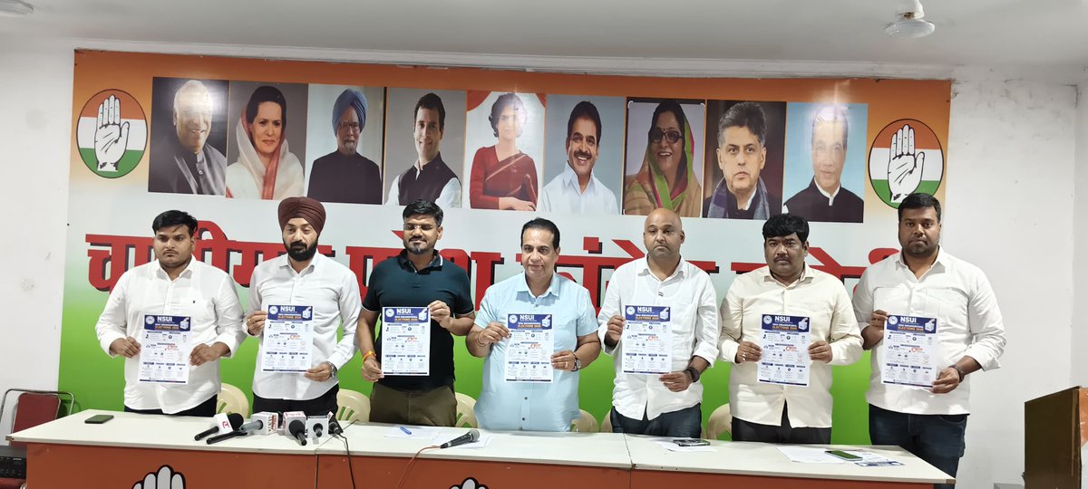 KiranMINC's tweet photo. Our leaders Shri Rahul Gandhi ji made the NSUI membership process truly democratic, ensuring that any student, regardless of background, can rise through organisational elections and become a leader. 

That is the spirit we brought to Chandigarh today. https://t.co/vaEMS36zTo