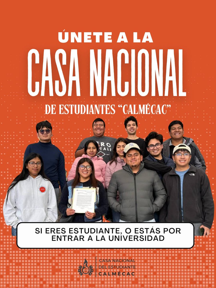CNECALMECAC's tweet photo. #FelizViernes 🌤
🏫 ¿Eres estudiante universitario o estás a punto de entrar a la universidad? 

🏠 La Casa Nacional de Estudiantes "Calmécac" es tu mejor opción. https://t.co/OtXzaBya6u