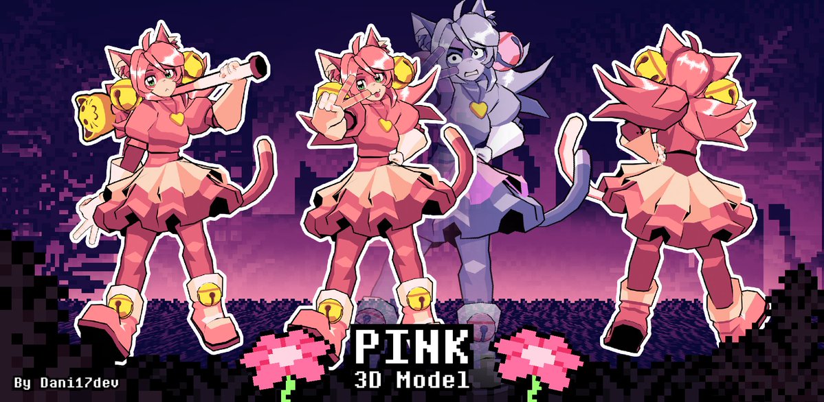 Dani17dev's tweet photo. Pink VRChat avatar [PC + QUEST] now available!
https://t.co/owLgI98i6h

#deltarune #deltarunechapter5 #3d #vrchat https://t.co/AR5MPR8tMk