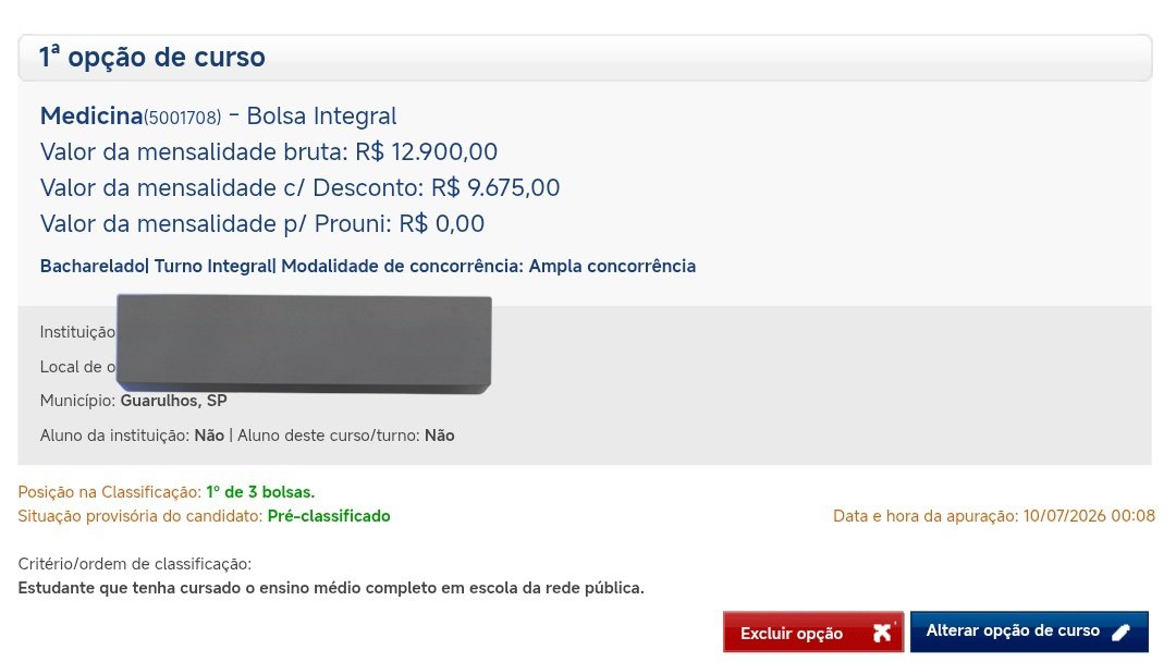 tinybfr's tweet photo. gente to gag de la gag q passei no prouni com minha nota pessima do ano passado https://t.co/gwPVuncwtA