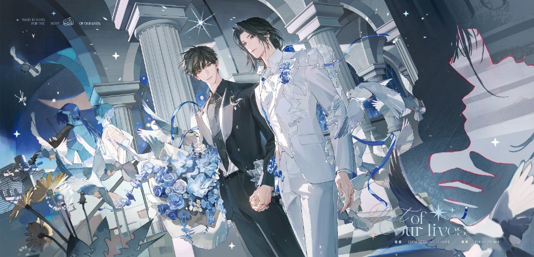 qinanyiyu's tweet photo. New zheye wedding art by 域说- is so beautiful https://t.co/9YBzvLUo84