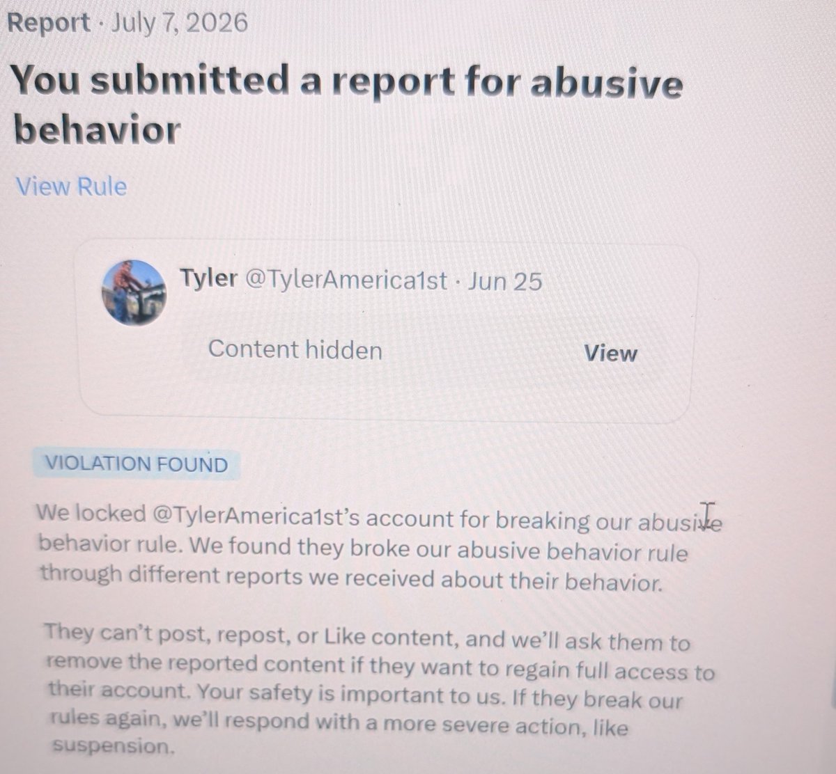 Saketh39's tweet photo. @carlwheless X blocked his account from reposting, like, etc. unless that post was taken down. 
Didn't even expect that X would actually act on these reports. https://t.co/xFG324okXN