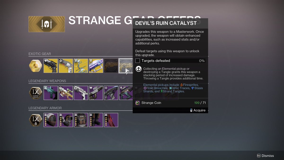D2_Director's tweet photo. 👀‼️ Xûr is selling the Devil’s Ruin Catalyst this week if you haven’t collected it yet! https://t.co/aUWeLemq7n
