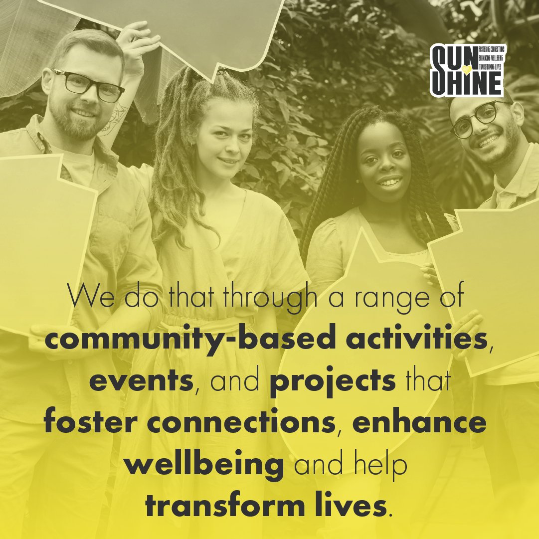 SUNSHINEChty's tweet photo. Hello, world!👋
We are SUNSHINE Charity.
Our mission?
Reduce loneliness and spread positivity across London and beyond.☀️
In a busy world, we're here to make sure no one gets left in the dark. 
Follow along for updates, bright stories, and ways to help!
https://t.co/pzGijL8Bff https://t.co/z9gakcEQld