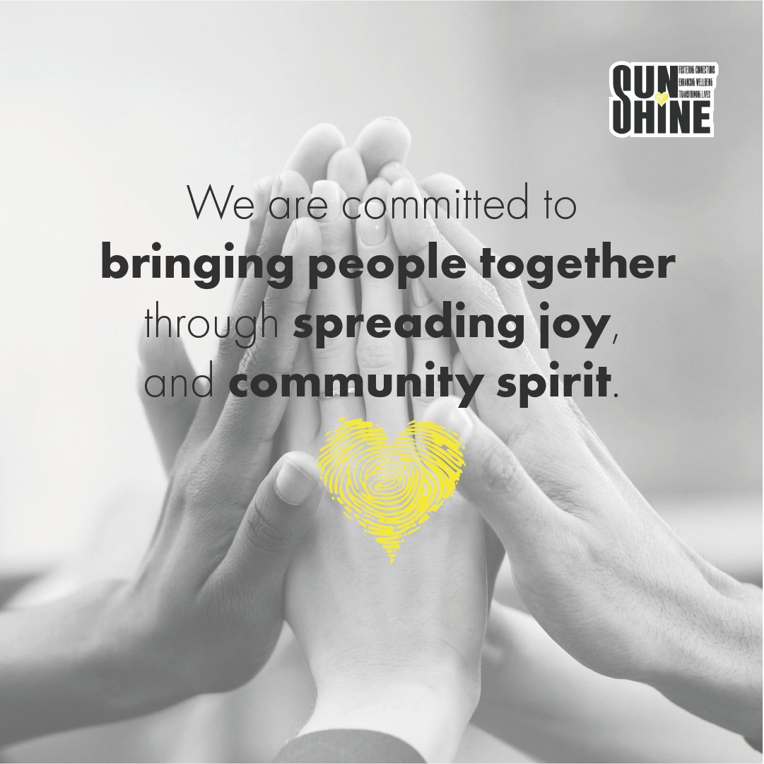 SUNSHINEChty's tweet photo. Hello, world!👋
We are SUNSHINE Charity.
Our mission?
Reduce loneliness and spread positivity across London and beyond.☀️
In a busy world, we're here to make sure no one gets left in the dark. 
Follow along for updates, bright stories, and ways to help!
https://t.co/pzGijL8Bff https://t.co/z9gakcEQld
