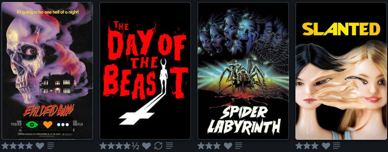 SoldatRenard's tweet photo. A bit unusual when I go to the theater before #LetterboxdFriday, but I have to say a great #LastFourWatched. Slanted was Mean Girls meets body horror, Spider Labyrinth is an atmospheric mystery, Beast tries to kill the antichrist, &amp; Burn was ruthless aggression w/ domestic abuse. https://t.co/cnnXtoPOrN