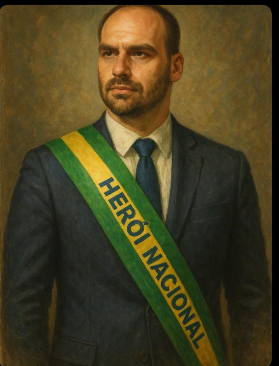 SheilaBarriosSP's tweet photo. Hoje celebramos a vida de um herói brasileiro: Eduardo Bolsonaro 

Para o desespero da esquerda e dos idiotas úteis que se ofendem até com bolo de aniversário temático, @BolsonaroSP segue de pé e sem recuar um milímetro. A imprensa e até uma parcela da nossa direita acovardada adoram repetir a falácia de que ele 'fala demais'. Eu sempre pergunto: falar demais comparado a quê? Ao padrão de silêncio exigido pelo sistema? 

Eduardo não pratica a "autocensura" com medo de provocar celeuma. Ele entende perfeitamente que quem tem medo do debate deve ficar em casa, encolhido no sofá, porque política, no meio conservador, não é para maricas. Ele é o único que trabalha incansavelmente no fronte internacional, expondo as entranhas desse regime tirano e persecutório para o mundo. 

A tática do consórcio é muito simples: fazer pressão diária para incutir "mansidão" e "cordeirismo" em nós. Querem que aceitemos a imposição do ditador calados. Mas Eduardo não vai parar, e nós também não. 

Feliz aniversário, Eduardo Bolsonaro. Que você continue sendo o pesadelo absoluto dos tiranos e o orgulho de quem não se rende. O Brasil que não se ajoelha precisa da sua voz.

Que venham dias de justiça. 🎈🎉🇧🇷