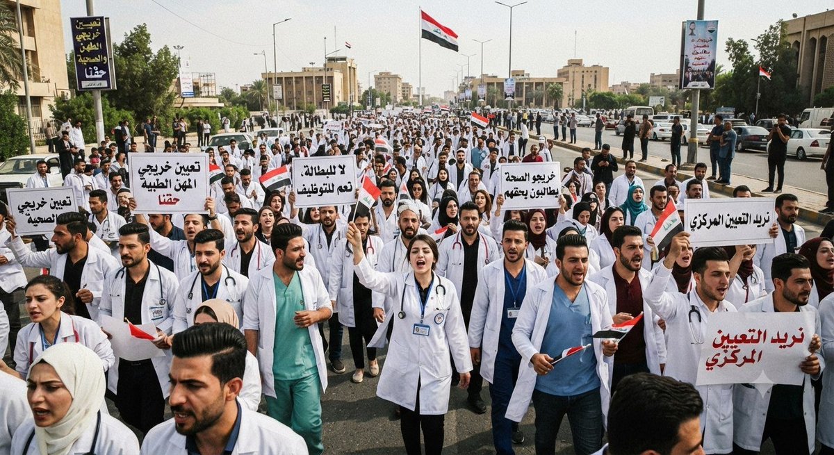Fdlk9mMa0ZZN2Xi's tweet photo. التعيين المركزي حق دستوري يكفله القانون العراقي 🇮🇶 لخريجي المهن الطبية والصحية في العراق على الدولة أن تنظر بهذا الملف ومن داخل البرلمان نريد الحلول .
#خريجين_المهن_الطبية 
#الجيش_الابيض  #العراق https://t.co/8ZWd0uXNbG
