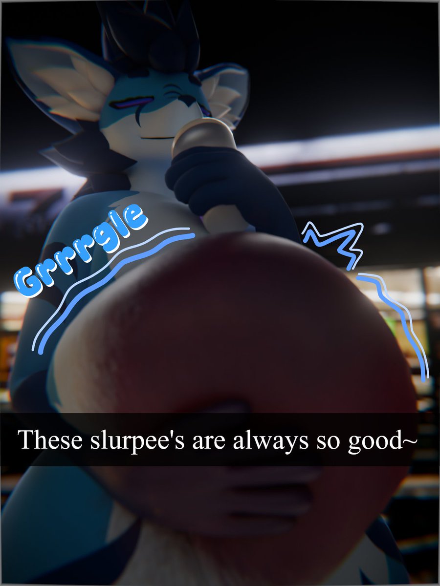 XerniaLight98's tweet photo. Today's my birthday! Figured I'd get ahead of the deal and get me a slurpee... Blue Raspberry has an extra kick in this one~ 💙🎂🦊🫐💙

(Render by: @impliqued - edits by me) https://t.co/KhtnCIJogi