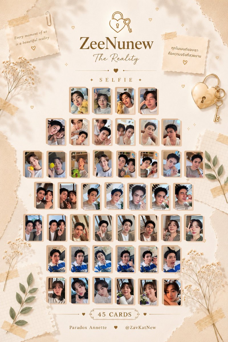 ParadoxAnnette's tweet photo. 🎉 UPDATE: All templates are now complete!🤍
 #ZeeNuNewTheReality – #ZeeNuNew Photocard Templates 🏡

by @ParadoxAnnette ✦ @ZavKatNew
Thanks to @HJJLL_HJ  for all the help 🤍to @anifasgx3 &amp; @szesze__cc for the last missing cards!

#ซีนุนิวไลน์อัพ2026 #ตลาดนัดdmd #DMDLINEUP202 https://t.co/WvyHHhDEXw