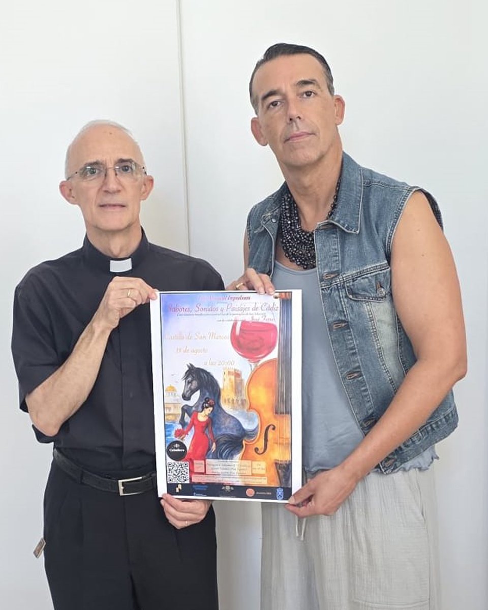 ElPuerto's tweet photo. 🍷🎶 El Castillo de San Marcos acogerá el 19 de agosto "Sabores, sonidos y paisajes de Cádiz", una cata y concierto benéfico para recaudar fondos para la nueva parroquia de San Sebastián.

Cultura, patrimonio y solidaridad se unen por una buena causa.

#ElPuerto #fiestas https://t.co/zDGWrtkd8T