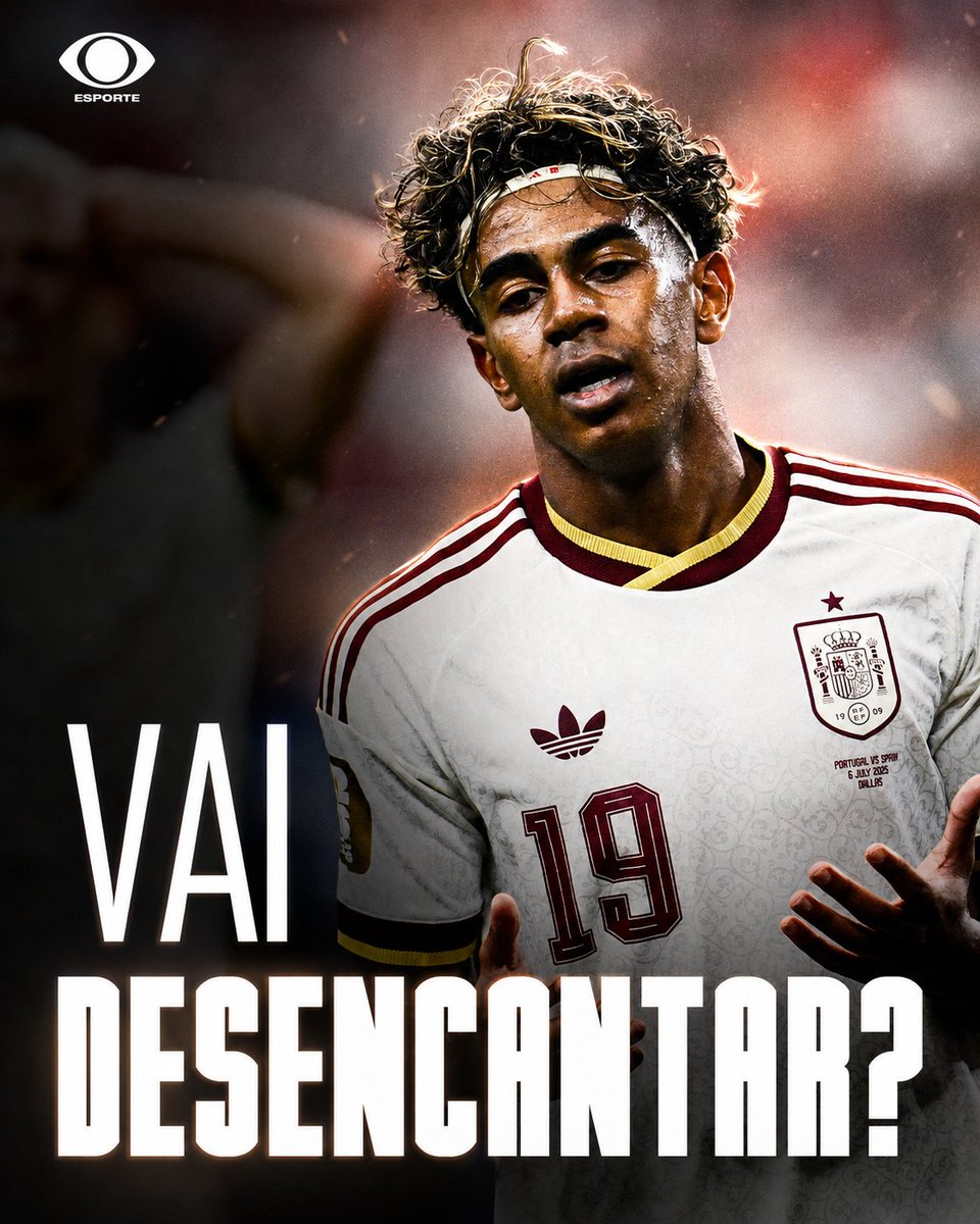 esportenaband's tweet photo. HOJE SAI O GOL DO YAMAL? 👀🏆 Um dos destaques da Espanha, Lamine Yamal ainda não fez gols nesta Copa do Mundo. Será que hoje sai?
#EsporteNaBand #BandNaCopa https://t.co/qZIsLGJRyk