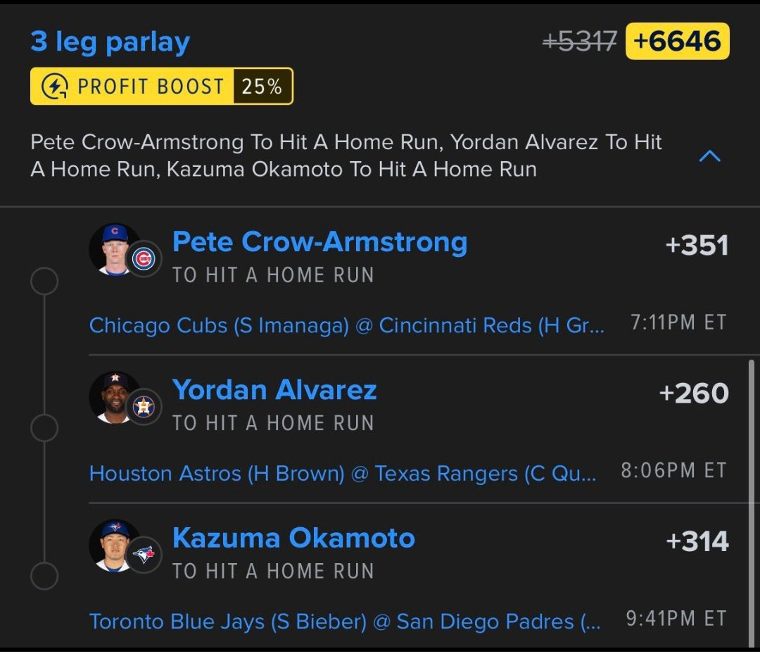 PropsBullz's tweet photo. MLB HOME RUNS💎

😈 Twitch Community Lay

🍚 Ben Rice voted optional 4th leg 

🔗 to tail in replies https://t.co/9NWJmXzTQj