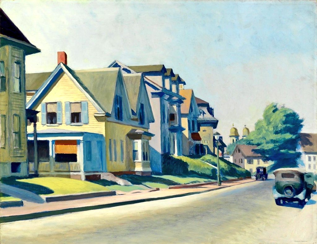 ArtGuide_db's tweet photo. Edward Hopper
Sun on Prospect Street, 1934 https://t.co/2S4S0EgQKr
