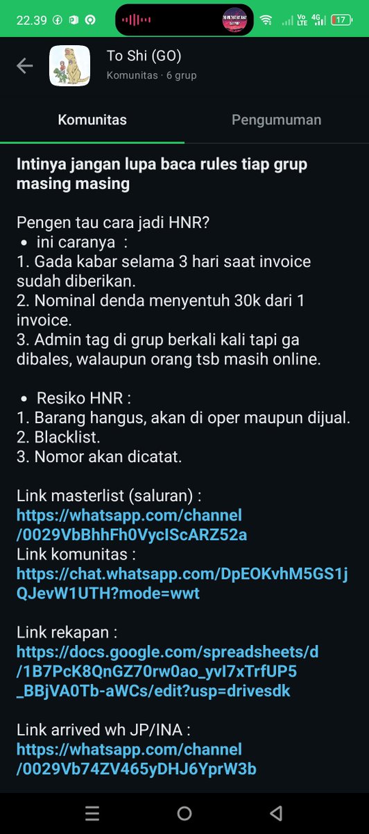 uchuujinsamaa's tweet photo. ⚠️ SPILL ADMIN GO YANG HNR ⚠️

Thread ini dibuat untuk mendokumentasikan kronologi transaksi teman saya dengan admin Torin. Hingga sampai hari ini yang bersangkutan belum juga membalas/memberi tanggapan terkait barang yang di order.

#WarungEnstar #WarungProseka #WarungUmamusume https://t.co/SXhO6JQafM