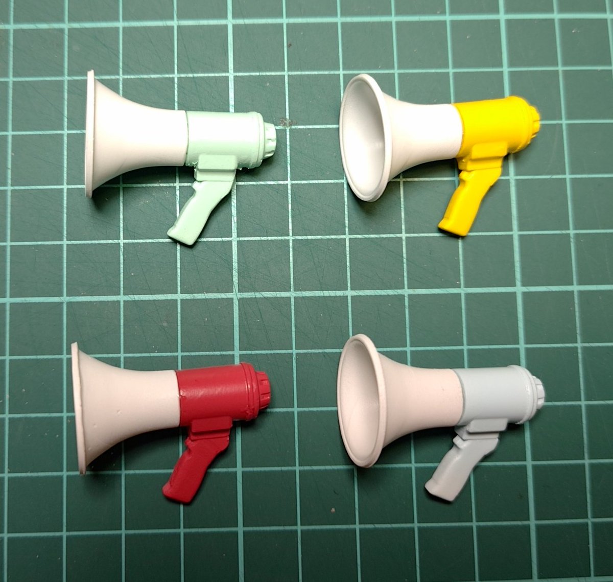 拡声器再生産しました カラバリは ミントグリーン イエロー レッド