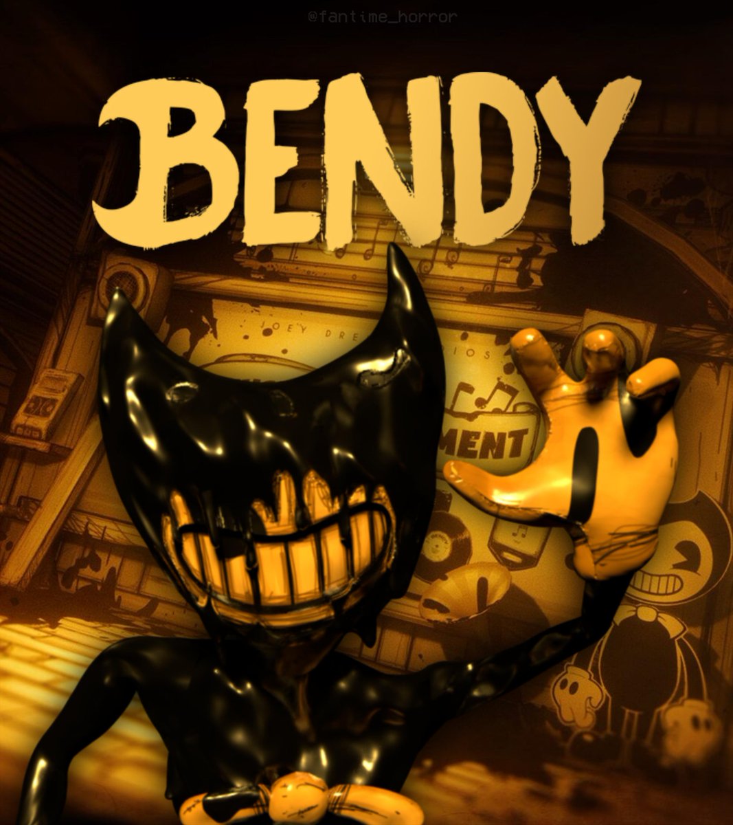 Fantime_Horror's tweet photo. ⁉️ Bendy X Dead by Daylight 

🔏 #BENDY is featured on a survey released by the DBD developers asking which franchise players would like to see added to the game! 📝 https://t.co/4xFaXYgeeB