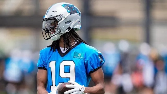 BigPickDaddy's tweet photo. Chris Brazzell II - WR - CAR - Chris Brazzell II is a tall, long-striding vertical WR with true deep speed and downfield ball skills, more of a boundary field-stretcher than a short-area separator or YAC specialist. 

If he can beat out Xavier Legette for the last WR spot, his value will get a nice bump. 

The Panthers offense took some nice strides forward last year and Brazzell is worth rostering to round out Bryce Young stacks.
