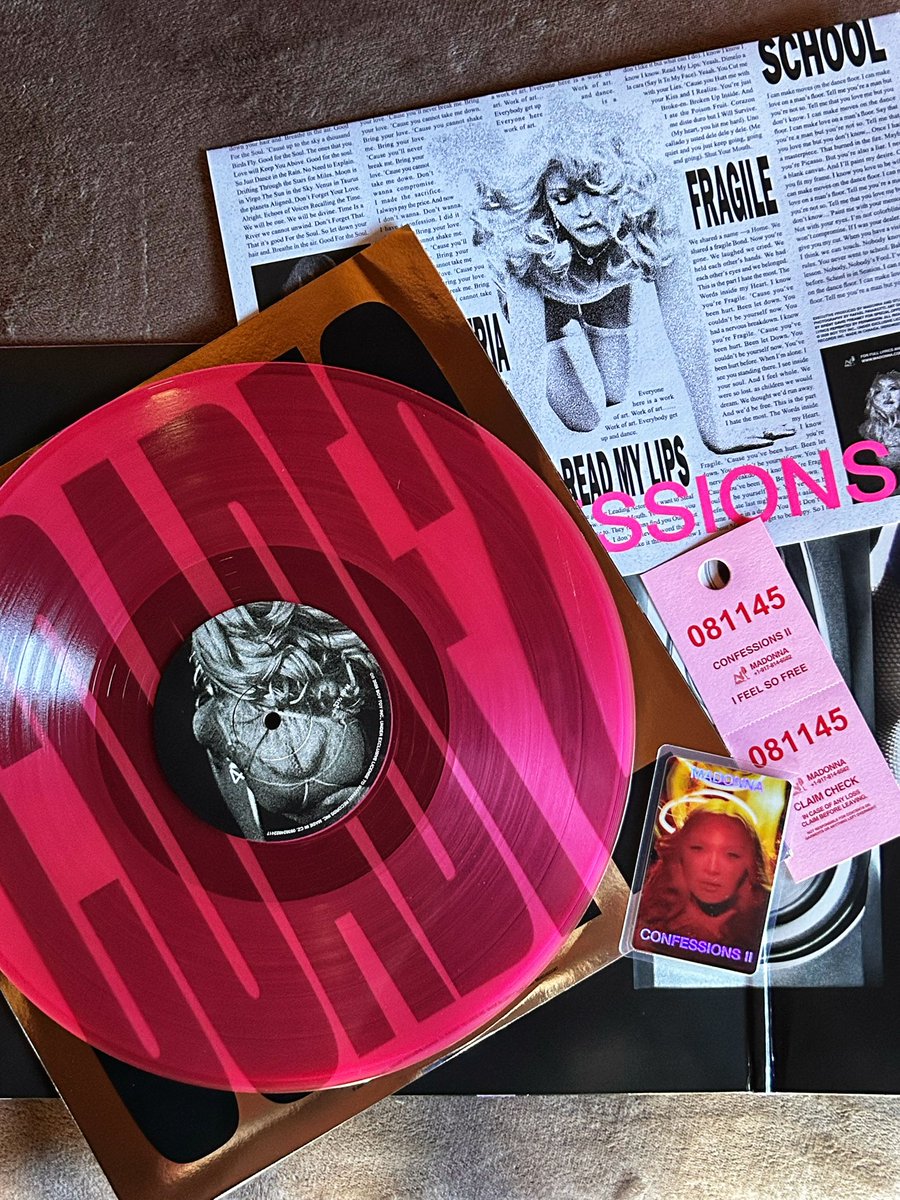 mdnaspears_'s tweet photo. Trying to find the words to describe how beautiful this vinyl of CONFESSIONS II by Madonna is… 🩷🪩

#Confessions2 #COADF2 https://t.co/hXgqM5eWHQ