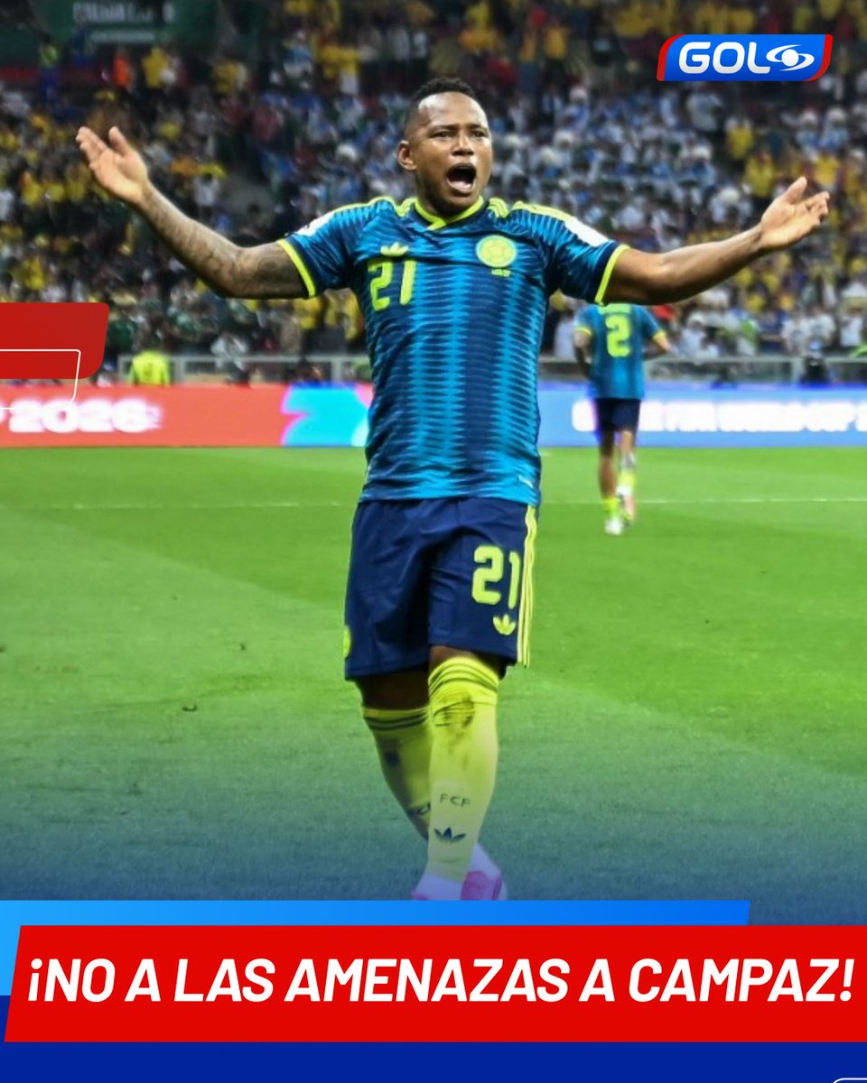 GolCaracol's tweet photo. 💛💙❤️ En las victorias y, sobre todo, en las derrotas, se conoce a los verdaderos caballeros.

Rechazamos las amenazas y los mensajes de odio que ha recibido Jaminton Campaz tras el partido entre Colombia y Suiza. El fútbol nunca será una excusa para la violencia. 🙏⚽

¡ANIMO, BICHO, EL FÚTBOL Y LA VIDA DAN REVANCHAS! 💪🇨🇴

#FutboleroGol #Futbol2026