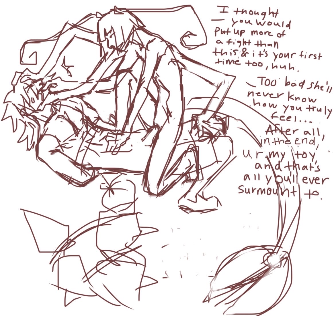 Mima509vv's tweet photo. Doodles that I did nothing with and hc nonsense w/ Tsumuri &amp; Scor https://t.co/KwCsivnQFG
