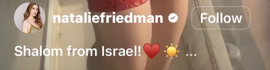 RevolverJerm's tweet photo. Update on that….he’s been making comedy skits with a white Jewish woman who does shows in Tel Aviv 🤔😭 https://t.co/eAqOq9pQTx