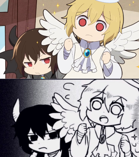 riakosamu's tweet photo. theyre much more moe in the anime... no i wont shut up about this scene https://t.co/ZmkAViobhy